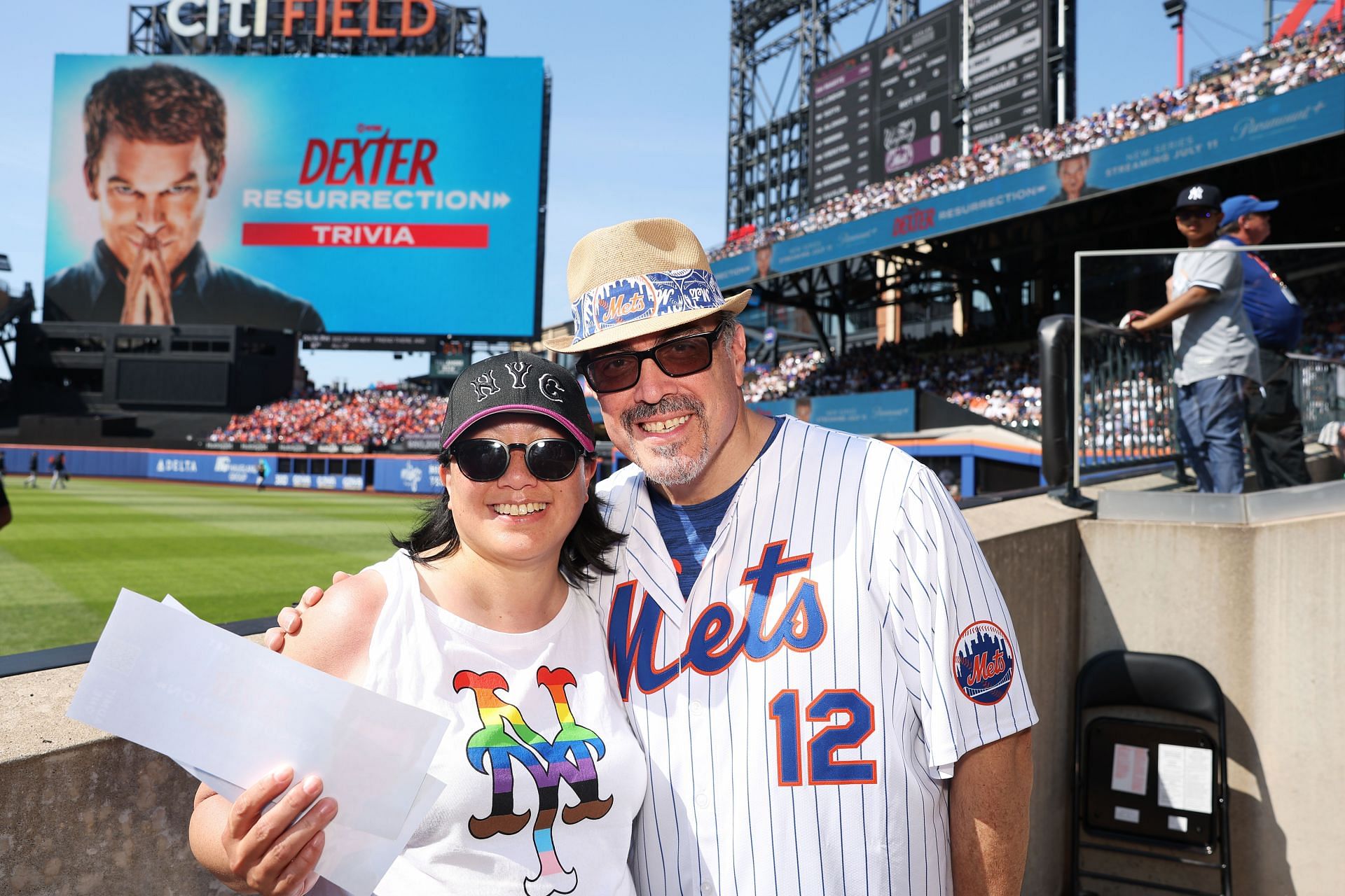 | David Zayas throws first pitch at The New York Mets Game on July 5, 2025 - (Image via Getty)